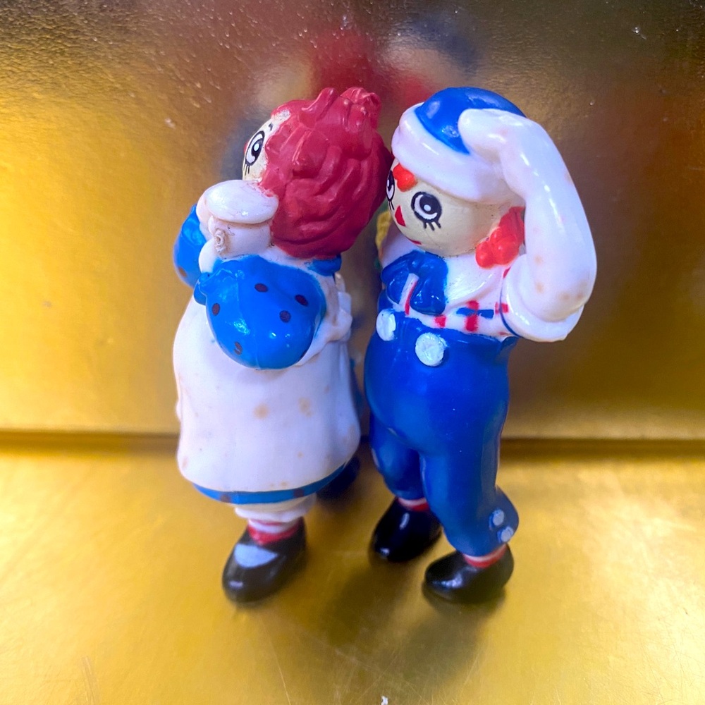 RAGGEDY ANN & RAGGEDY ANDY VINTAGE 1988 TARA TOYS COLLECTIBLE FIGURES - Picture 10 of 12